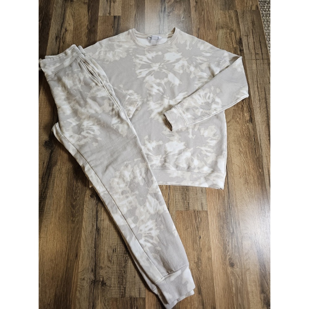 Athleta Willow Abalone Grey Lounge Jogger Set Women's XS Athlesure Comfort